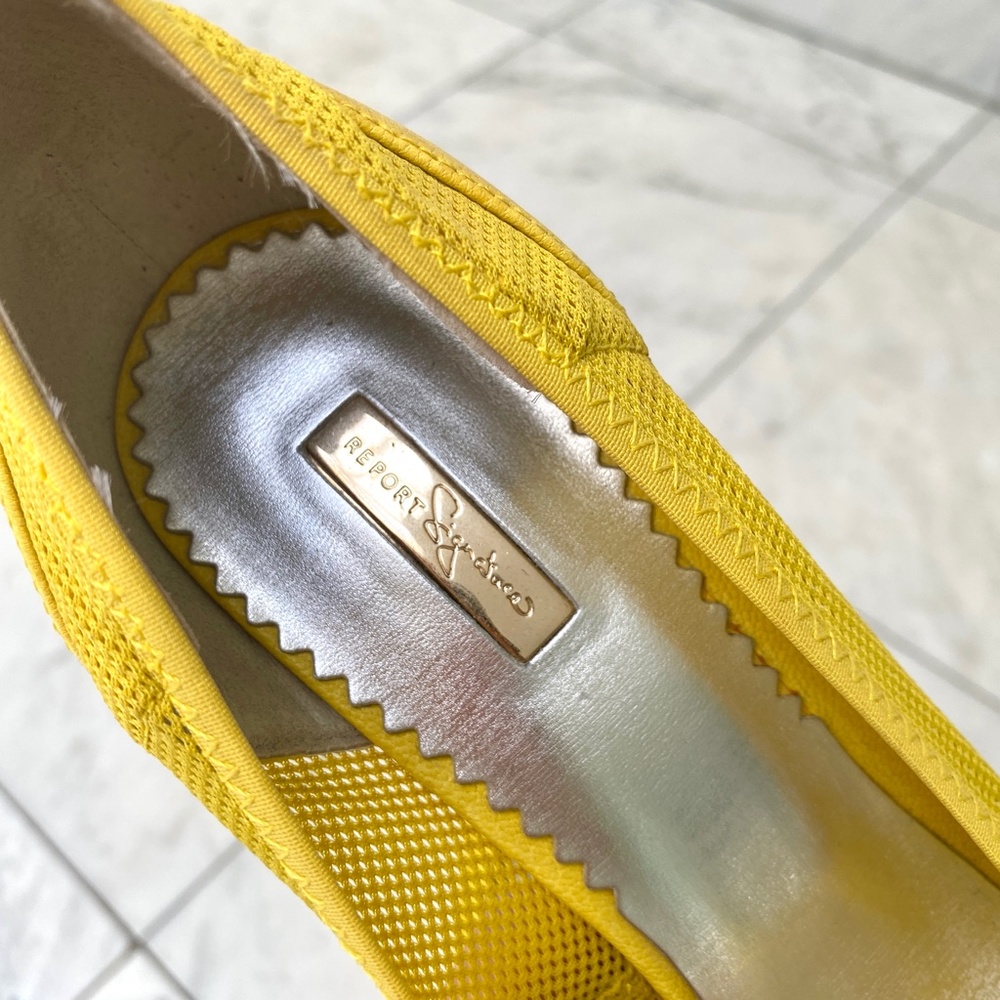 Report Signature Yellow Open Toe Platform Pumps S… - image 5